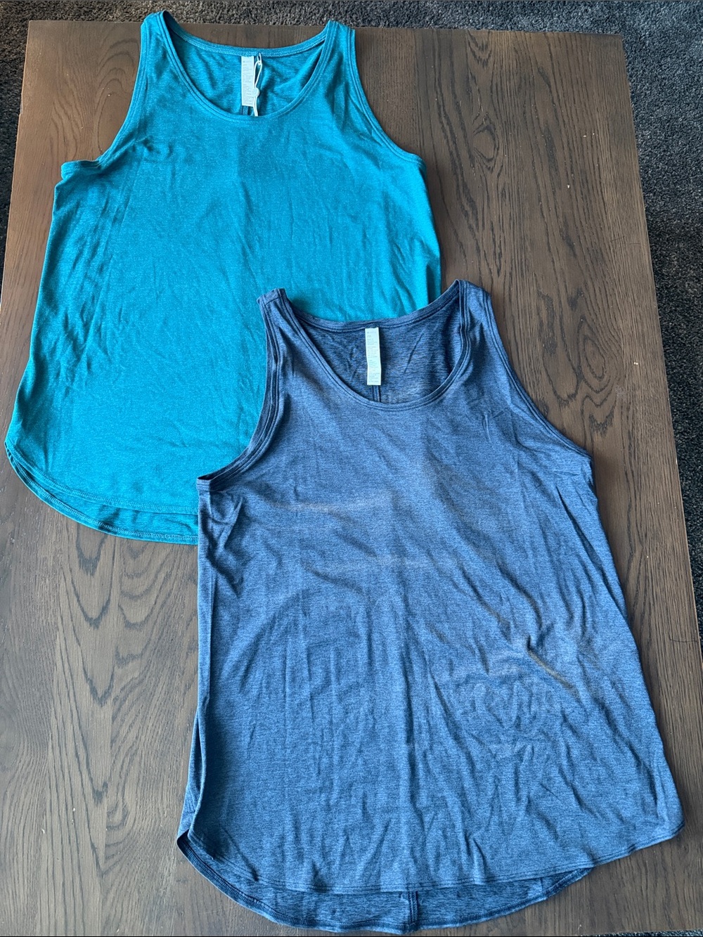 Zella women's Tank Top Bundle - Teal and Dark Blue